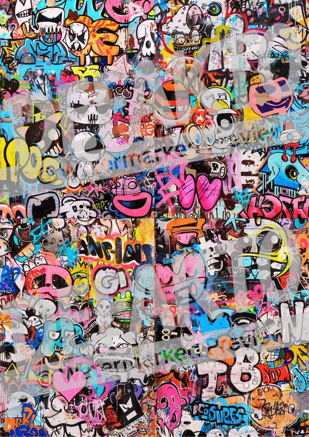 Sticker Storm - Canvas
