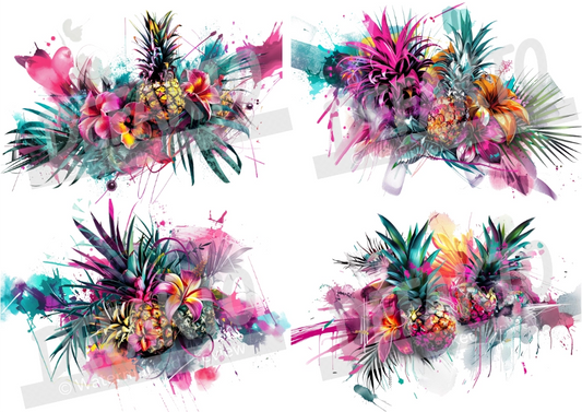 Tropical Paradise Temporary Tattoo