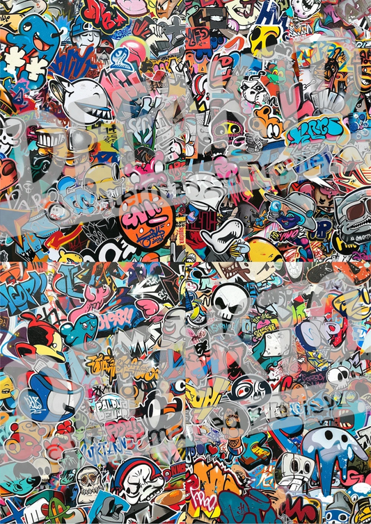 Sticker Madness - Canvas